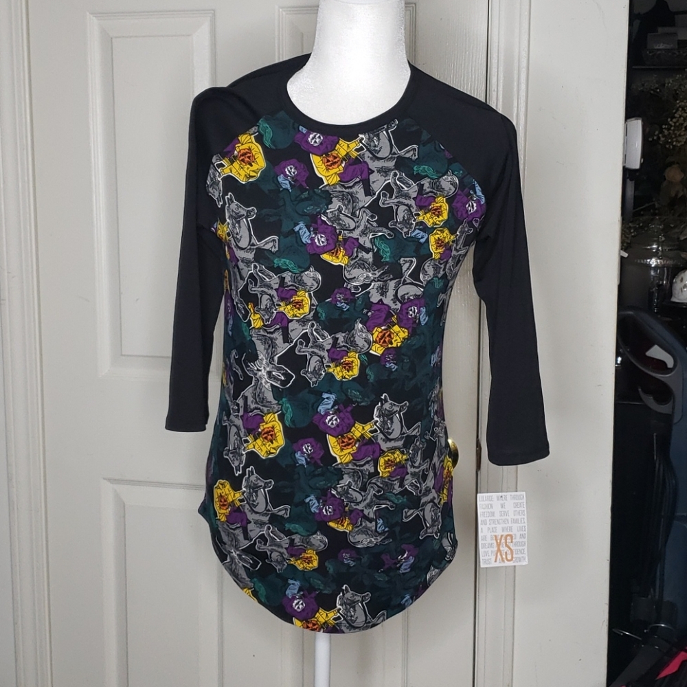 🤯3/$12 LuLaRoe Halloween Headless Horseman Top NWT XS - Picture 2 of 6